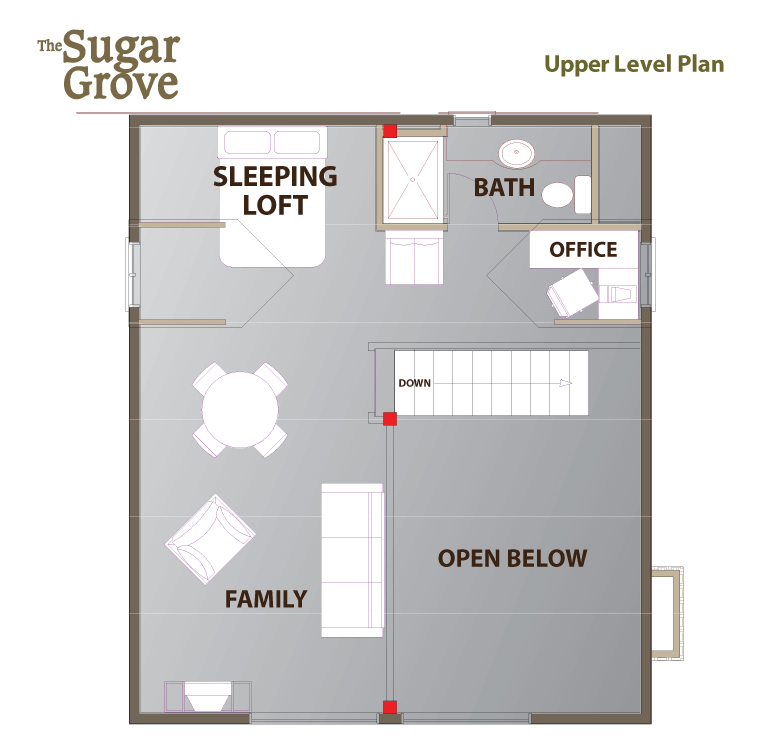 Sugar Grove Upper Level Plan