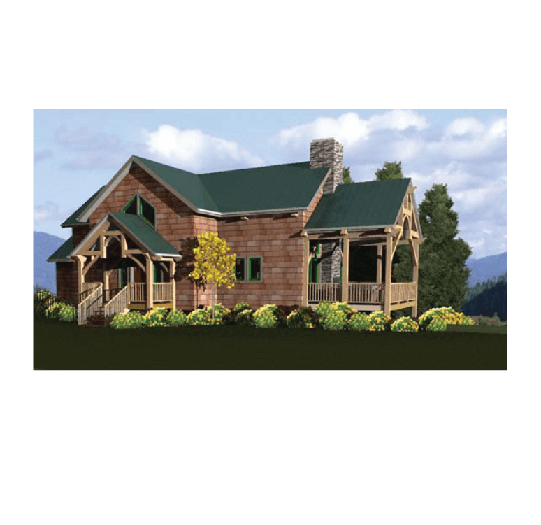 Wolf Ridge Cottage Digital Rendering