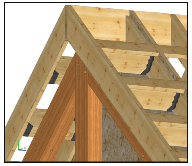 Timber Truss Connection to a Gable Soffit