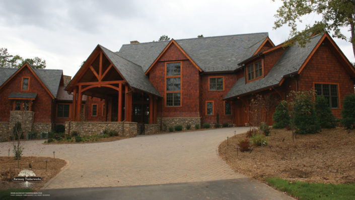 Custom Timber Frame Home Exterior