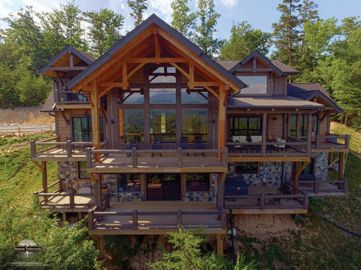 Luxury Timber Frame Home Exterior