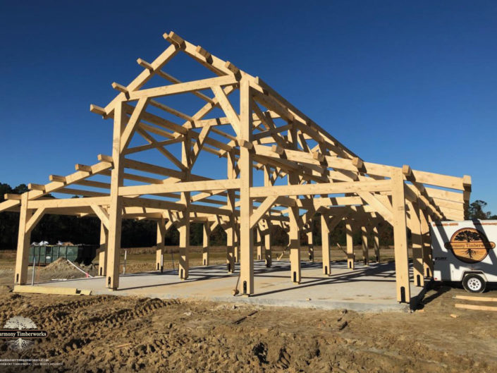 Timber Frame Barn Construction