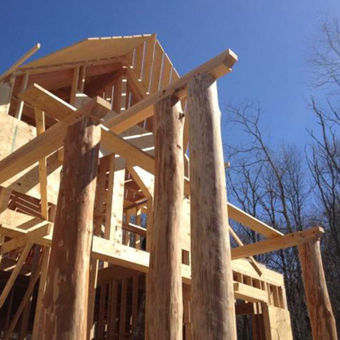 Real Estate Office Cypress Timber Frame Construction