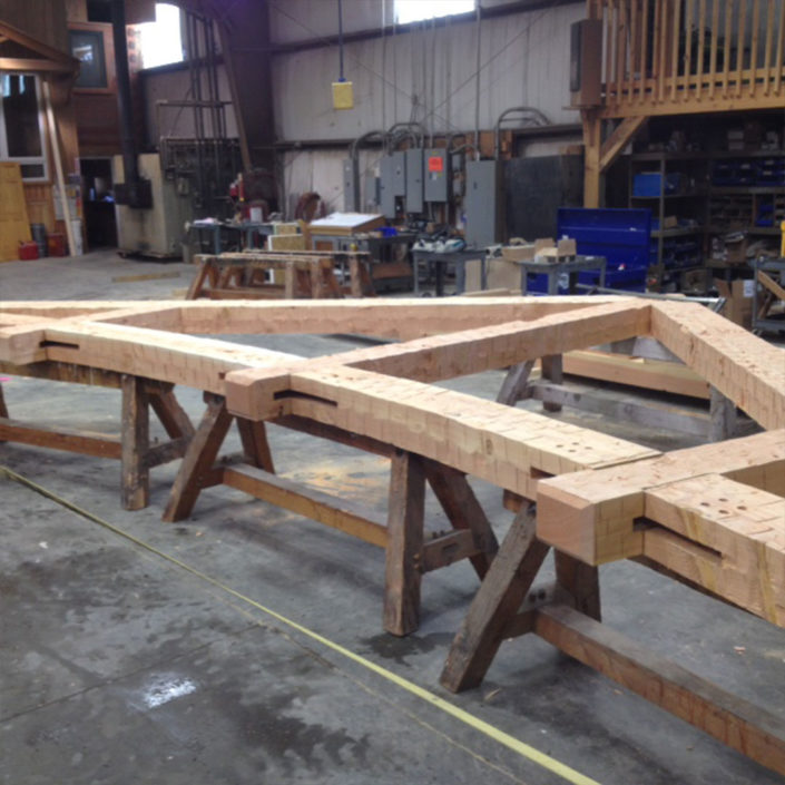 Timber Frame Truss Construction