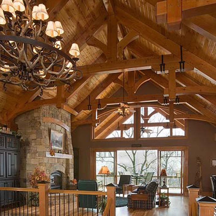 Timber Frame Great Room