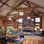 Timber Frame Home Kitchen & Great Room
