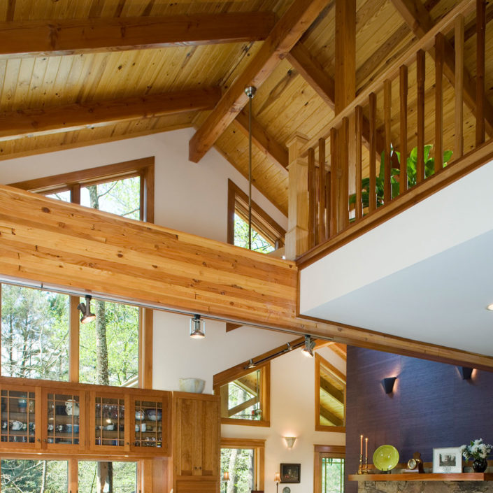 Timber Frame Kitchen and Balcony