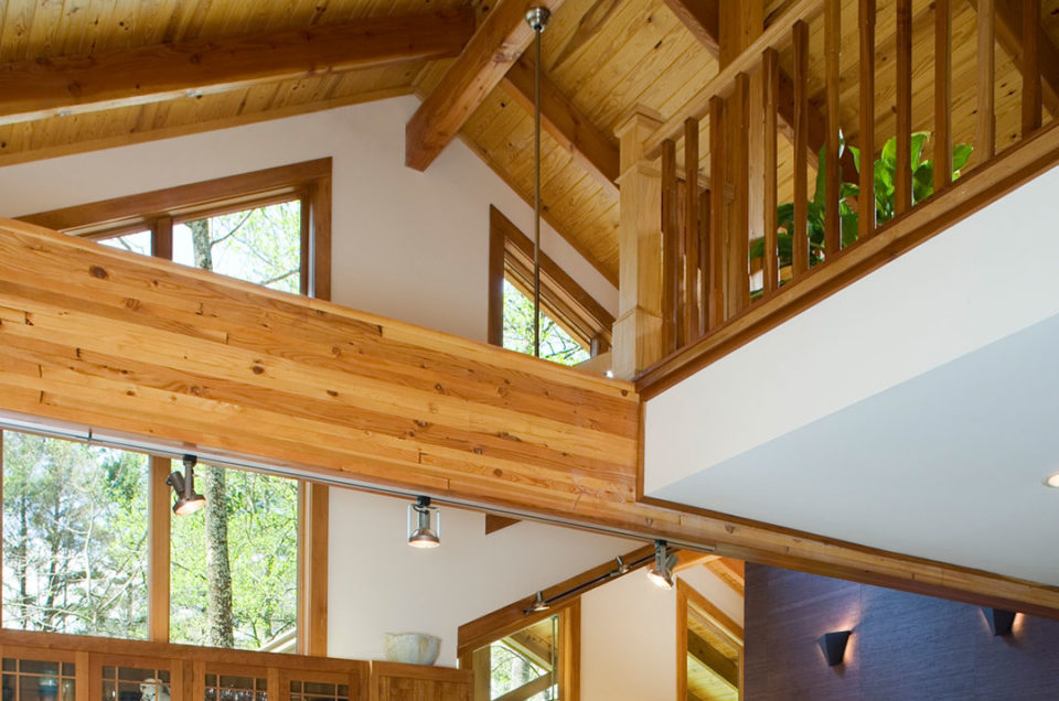 Timber Frame Kitchen and Balcony