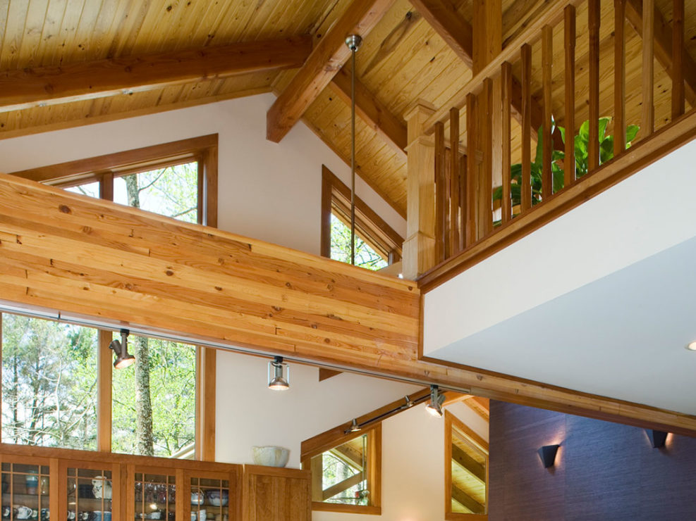 Timber Frame Kitchen and Balcony