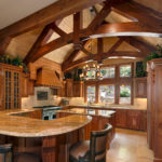 Timber Frame Luxury Home Kitchen