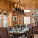 Timber Frame Dining Room Interior