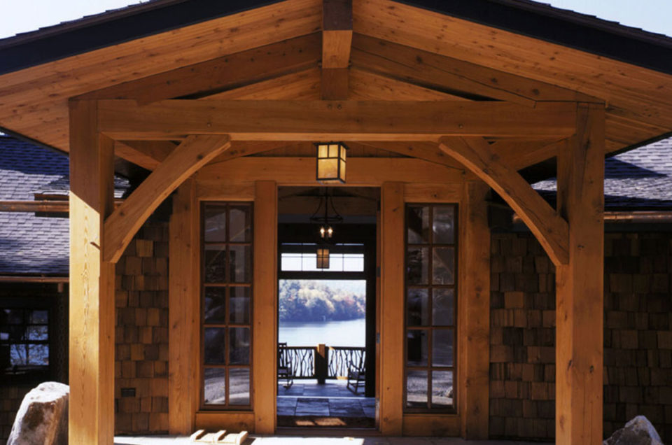 Timber Frame Entryway
