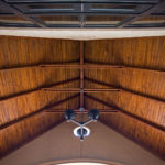 Timber Frame Covered Porch - Ceiling View