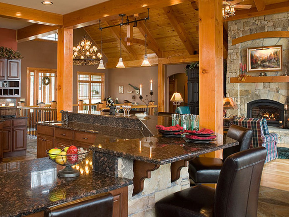 Timber Frame Kitchen Interior