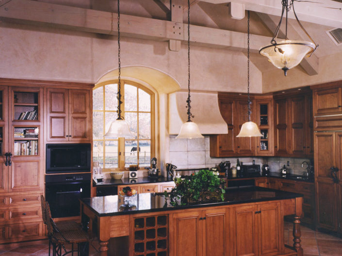 Timber Frame Luxury Home Kitchen