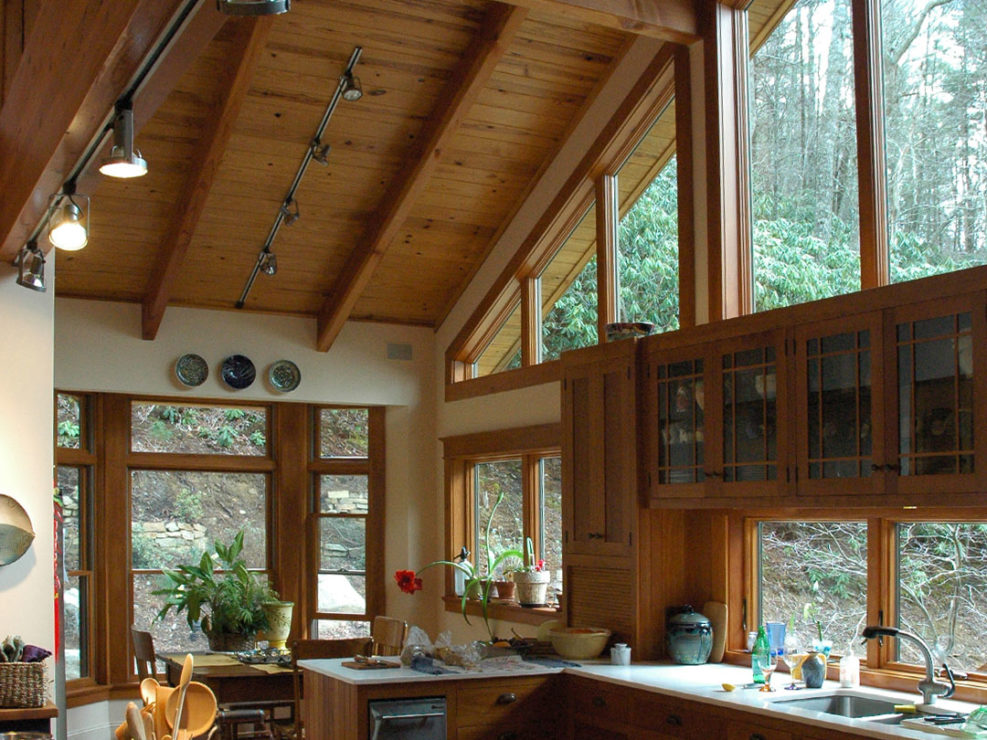 Timber Frame Dining Room Interior