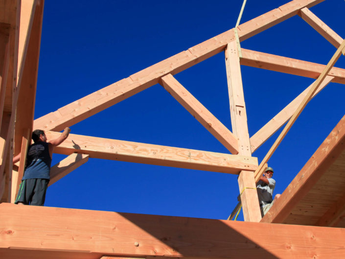 Timber Frame Barn Construction