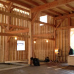 Timber Frame Barn Construction Interior