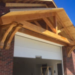 Timber Frame Garage Door Awning