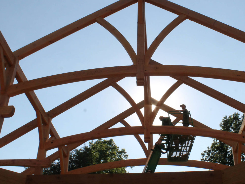 Timber Frame Barn Construction