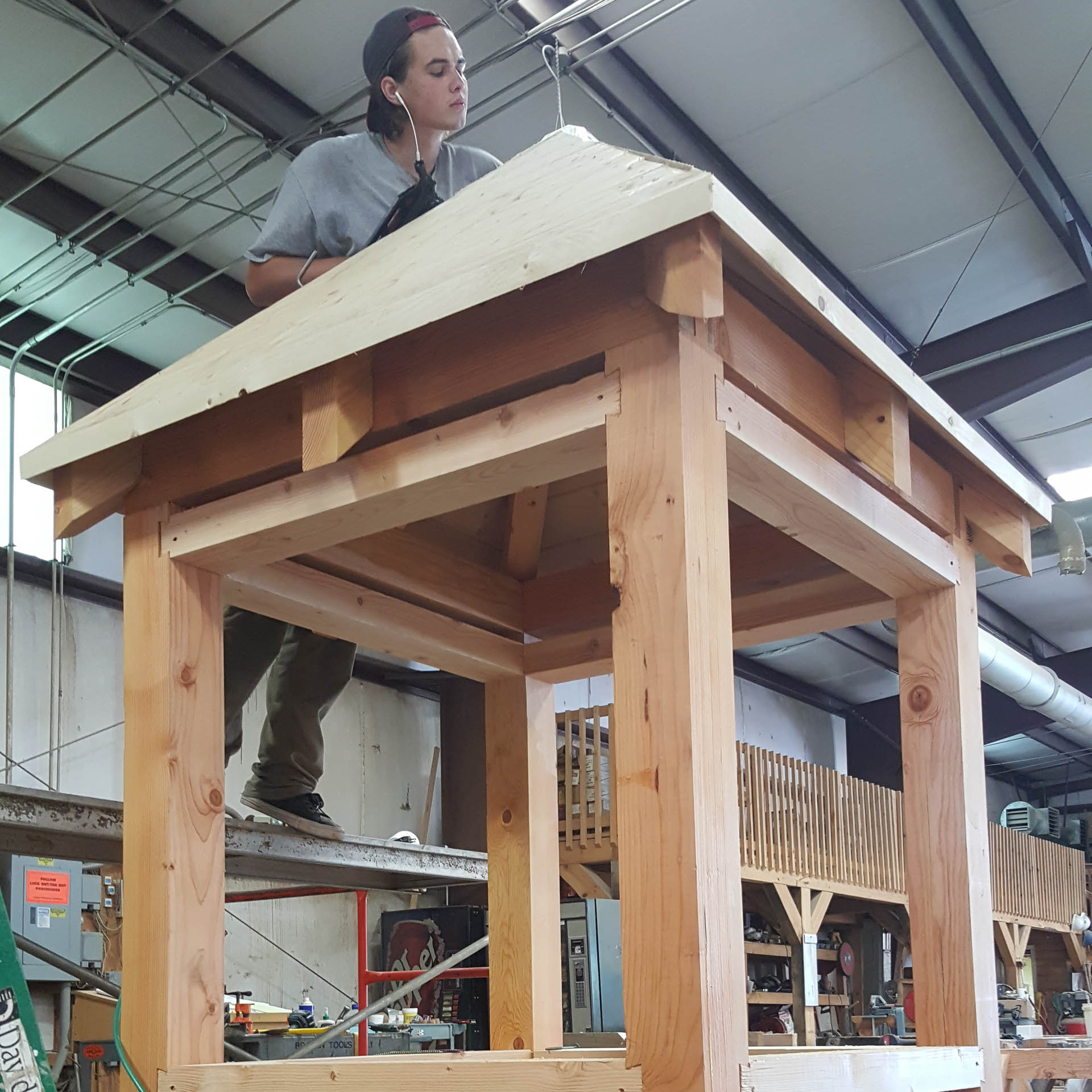 Timber Frame Cupola Construction
