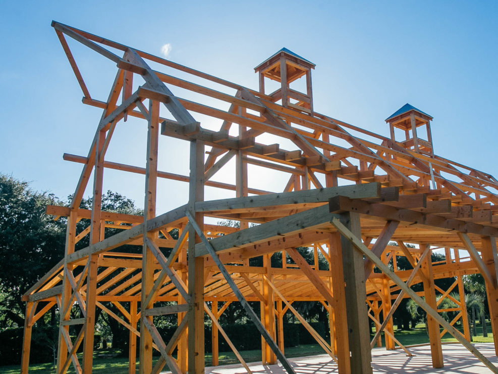 Timber Frame Barn Construction