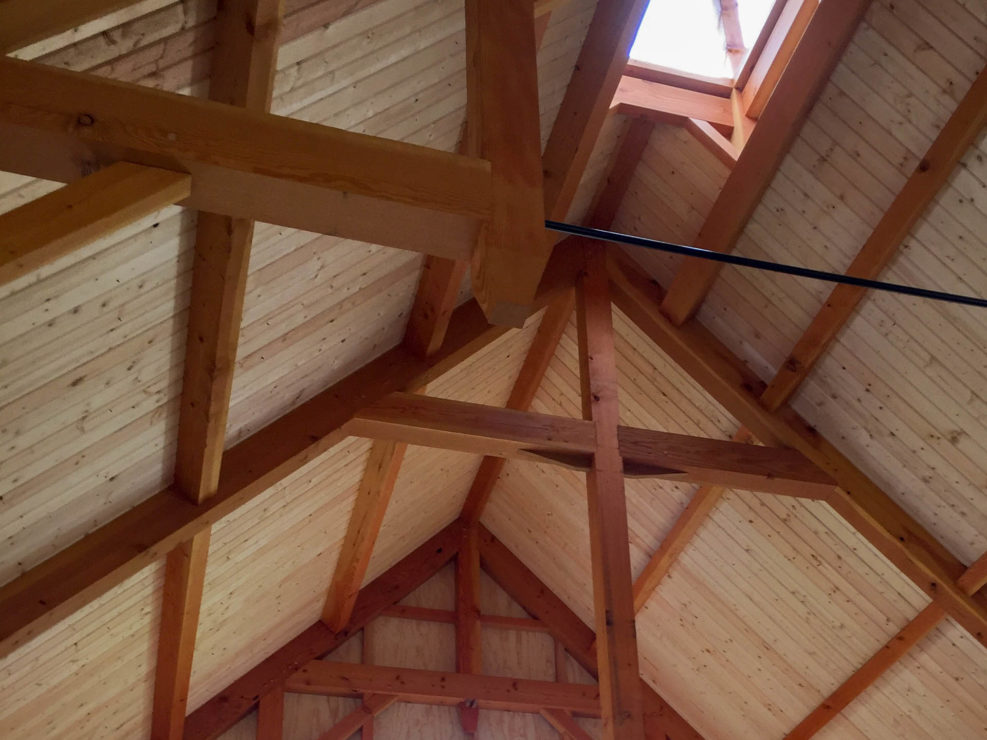 Timber Frame Barn Interior Detail