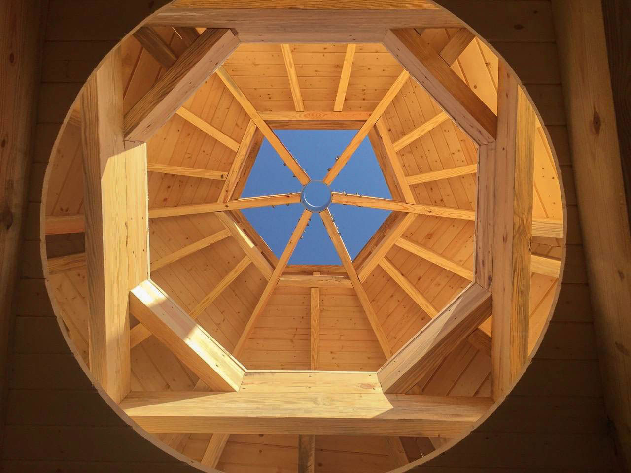 Dome Ceiling with Hexagonal Peak