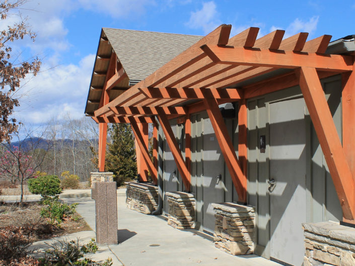 Commercial Timber Frame Shade Awning