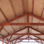Timber Frame Pavilion Ceiling Interior Detail