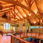Timber Frame Barn Loft Interior