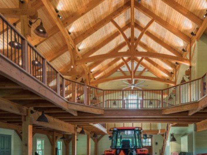 Timber Frame Barn Interior