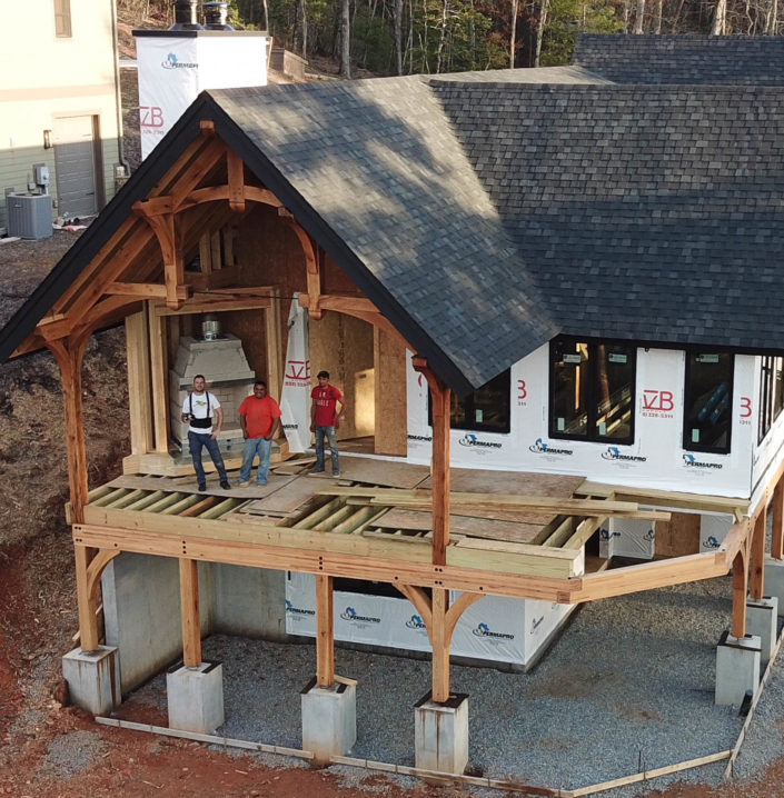 Timber Frame Luxury Home Construction