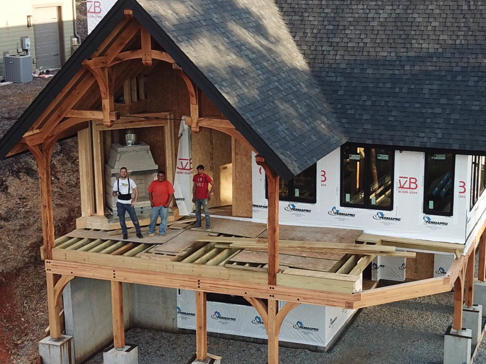 Timber Frame Luxury Home Construction