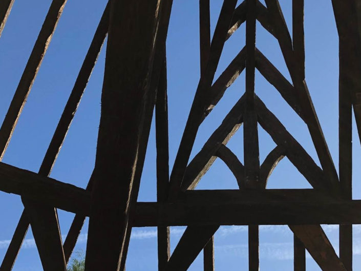 Rustic Timber Frame Roof Construction Detail