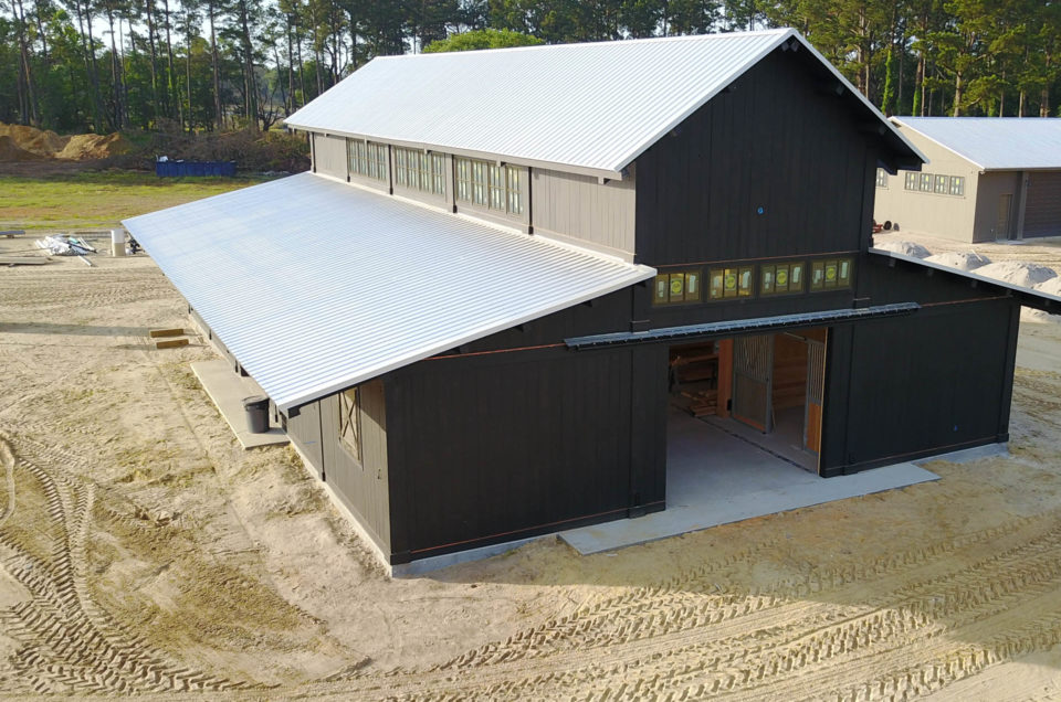 Timber Frame Horse Barn Construction