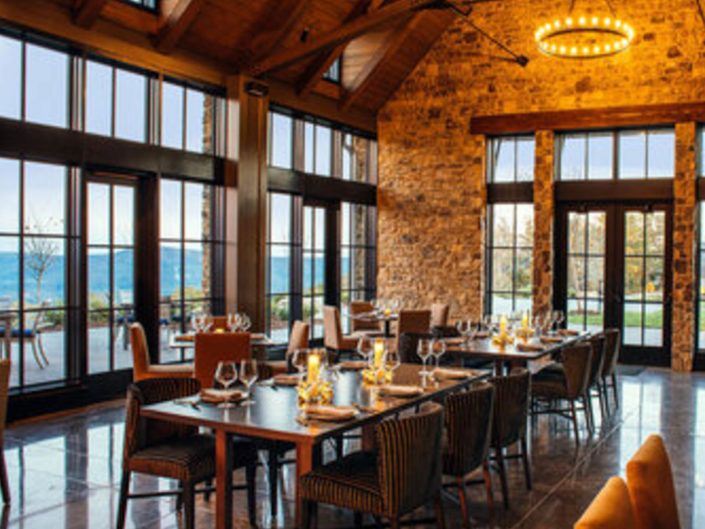 Commercial Timber Frame Dining Room Ceiling