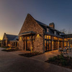 Clubhouse Exterior with Timber Frame Awnings