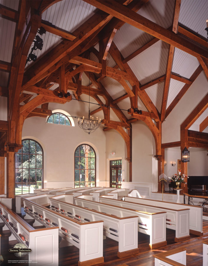 Wesley Timber Frame Church Sanctuary Ceiling