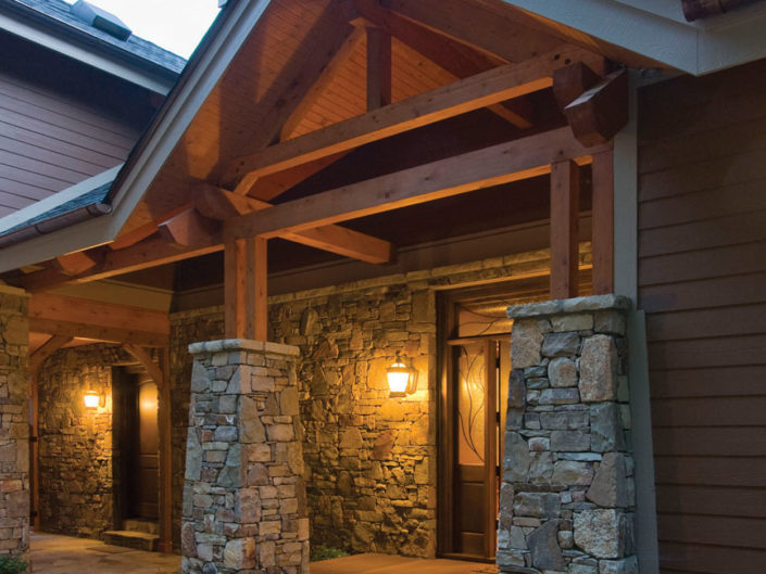 Timber Frame Entryway
