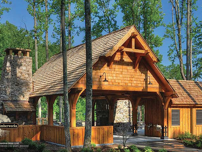 Timber Frame Pavilion - Blue Ridge Mountain Club