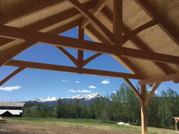 Timber Frame Pavilion Trusses