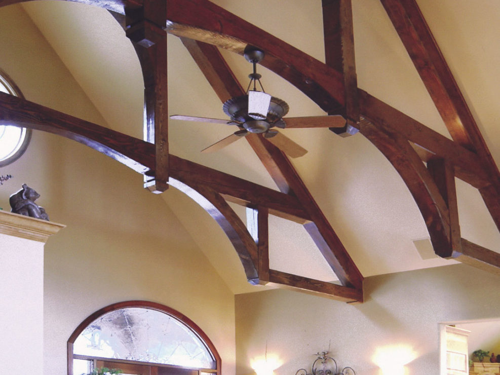 Hammerbeam Timber Frame Truss Living Room Ceiling