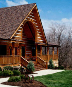 Log Siding Appalachian with Chinking