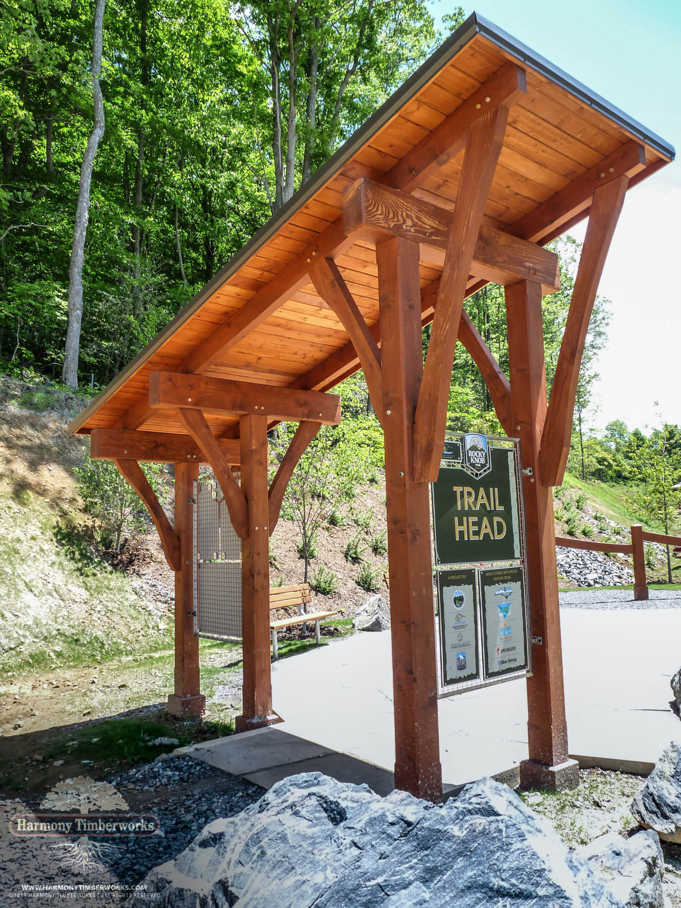 Rocky Knob Timber Frame Trailhead Shelter