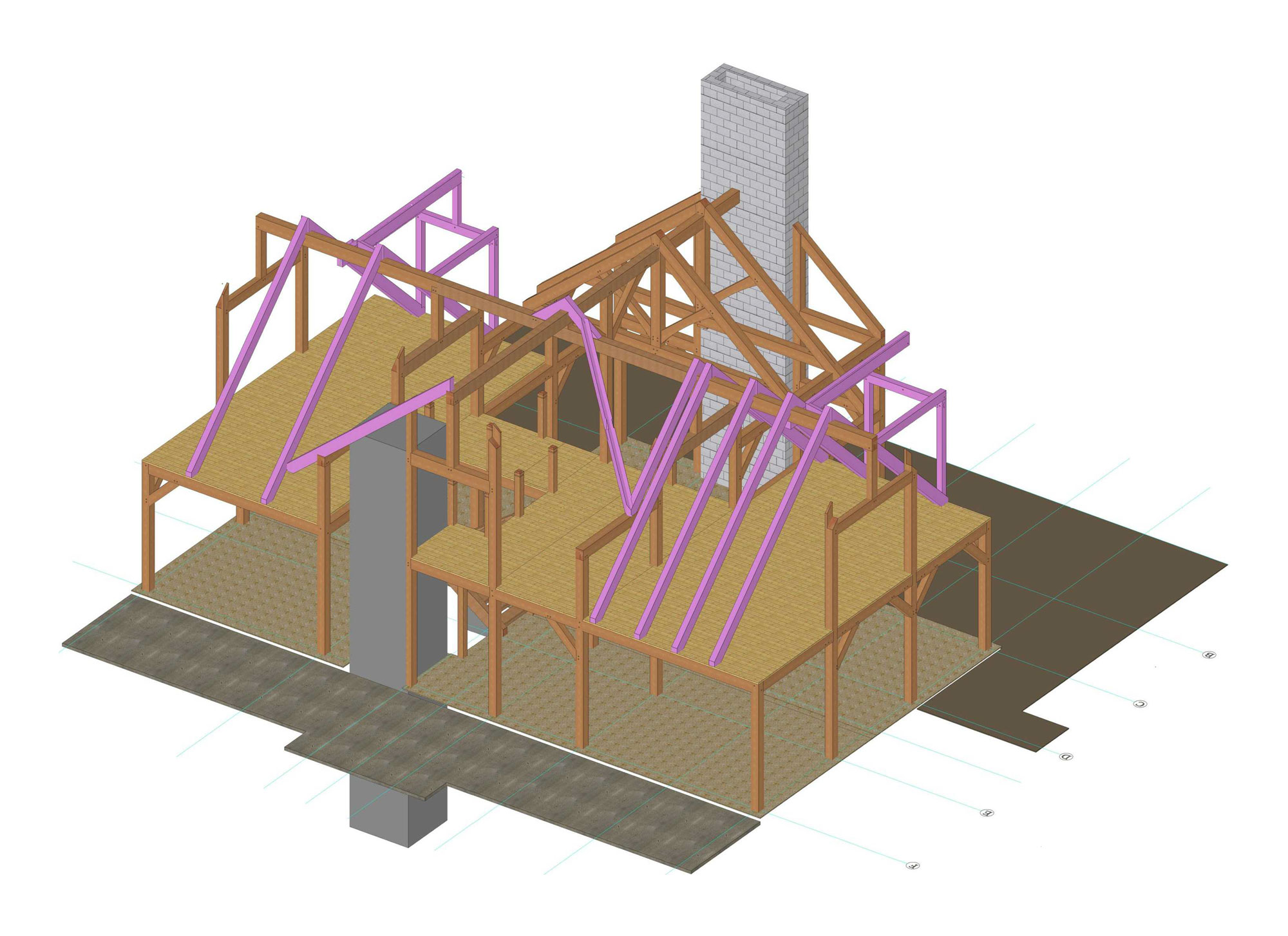 Sequence 5: Common Rafters are installed.