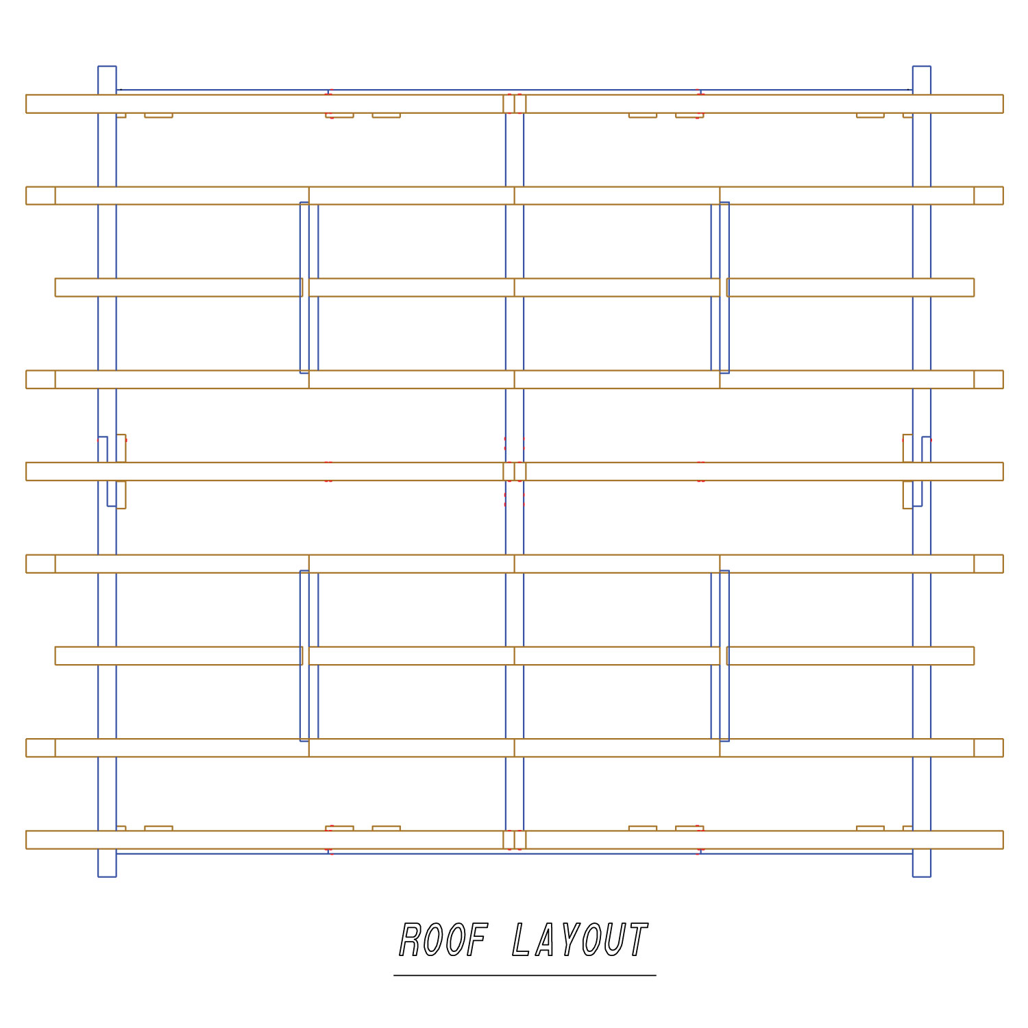 Twin Lakes Pavilion - Roof Layout Drawing