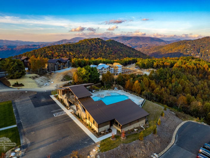 The Summit Pool Pavilion Aerial View