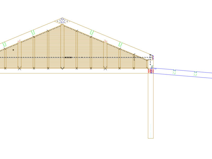 Wolf Trap Terrace End View Drawing