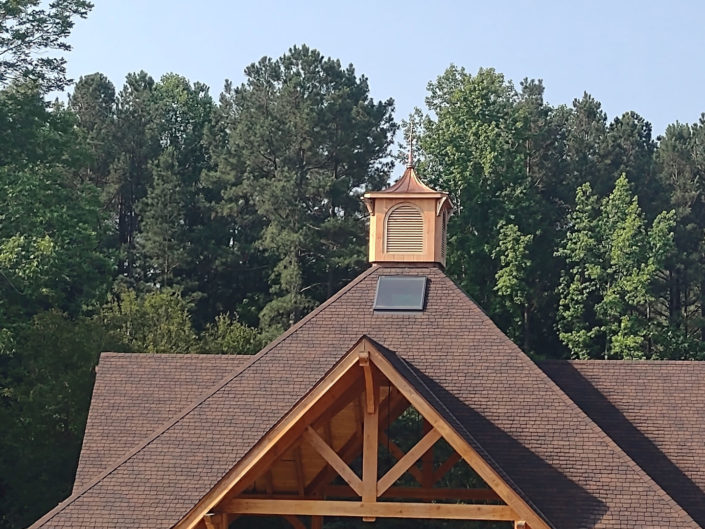 Stallings Pavilion with Cupola Installed